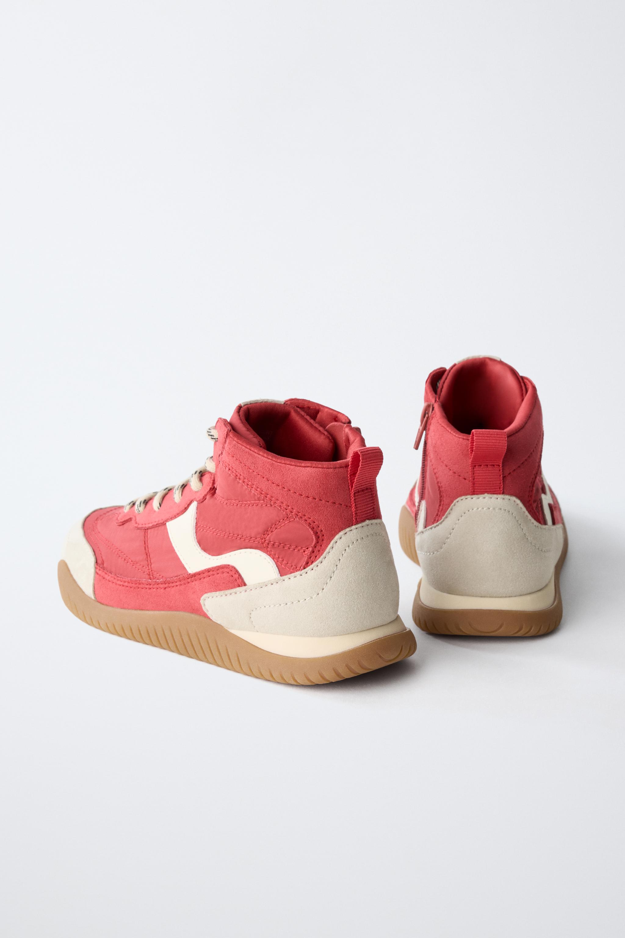 PANELED SPORTY ANKLE BOOTS